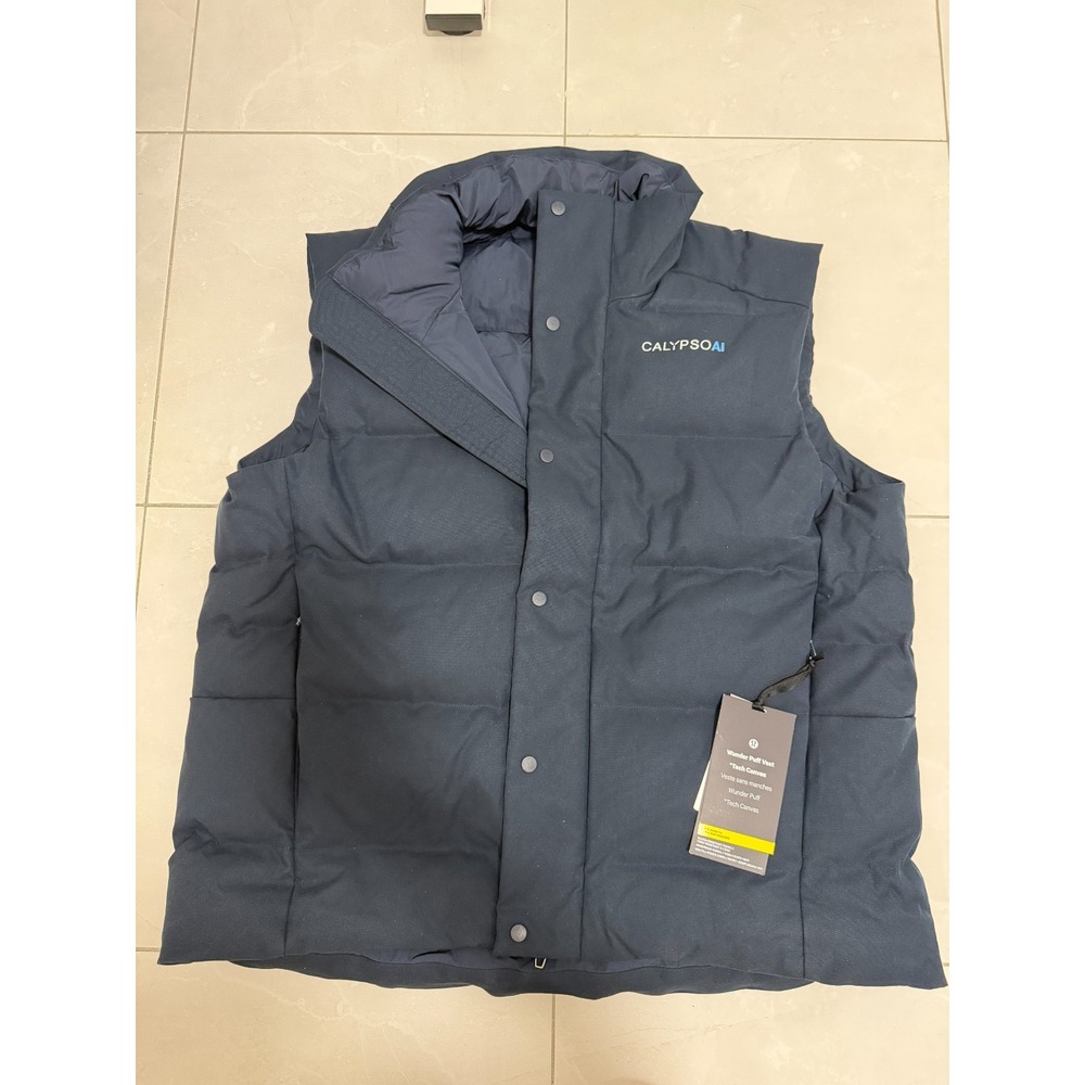 Lululemon Wunder Puff Vest Tech Canvas Navy Blue Calypso AI Size XL